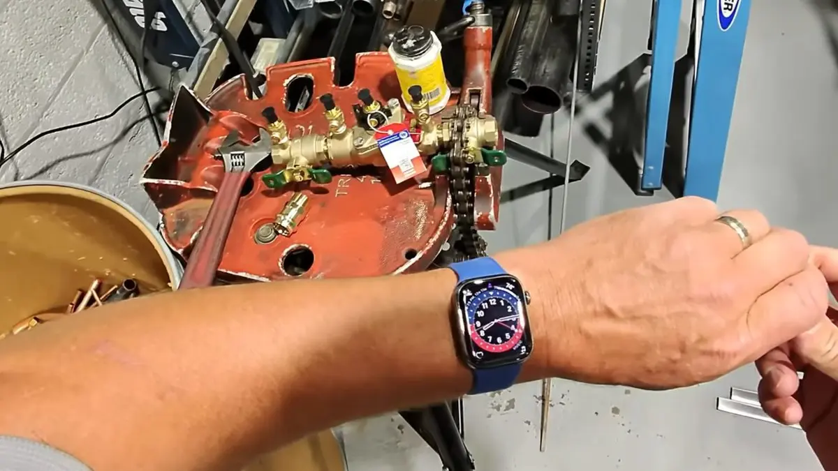 Backflow preventer assembly with shutoff valves illustrating Gas Line Safety for Lebanon Homeowners