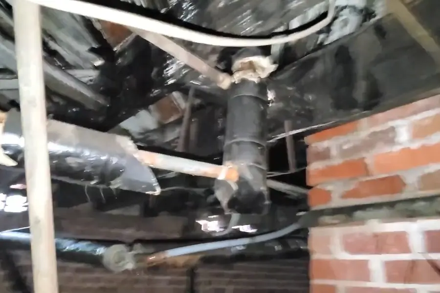 Basement plumbing rough-in with pipes and drain connections for About Lebanon Plumbing Guys | Local PA Plumber