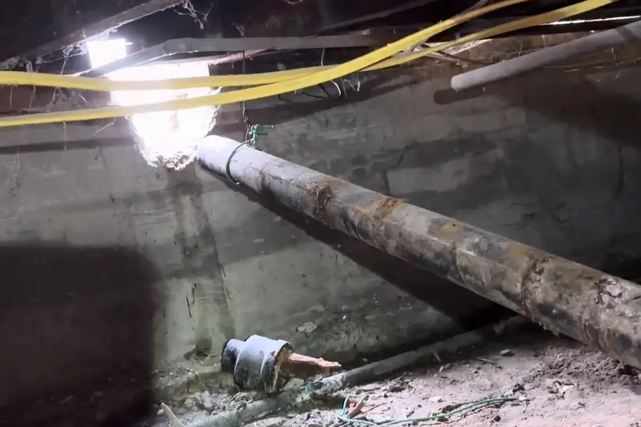 Basement plumbing rough-in with pipes and drain connections illustrating Cast Iron vs. PVC Drain Pipe in Lebanon Homes