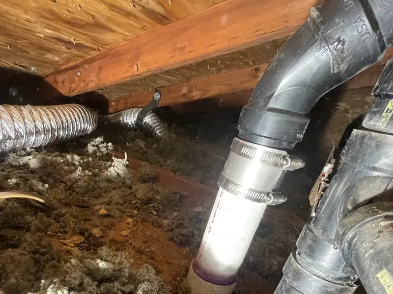 Basement plumbing rough-in with pipes and drain connections for Drain Cleaning & Unclogging in Lebanon, PA