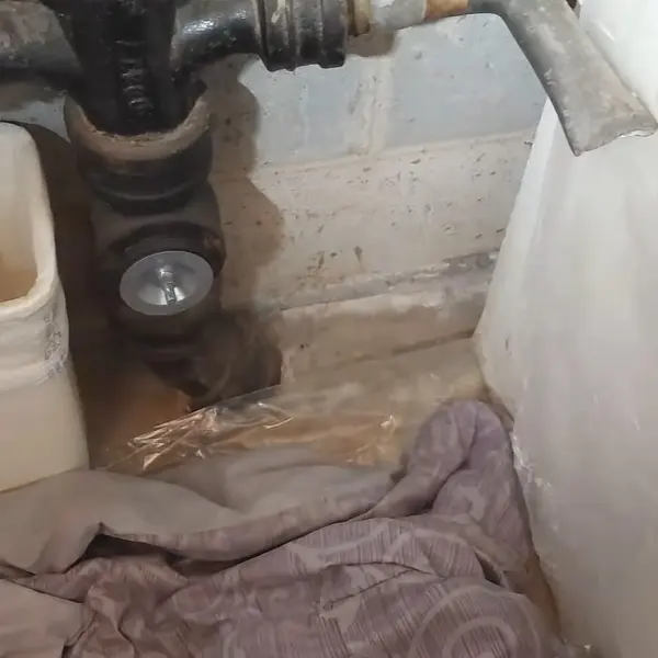 Corroded cast iron drain pipe and replacement connection for Plumbing Services in Lebanon, PA | Full List