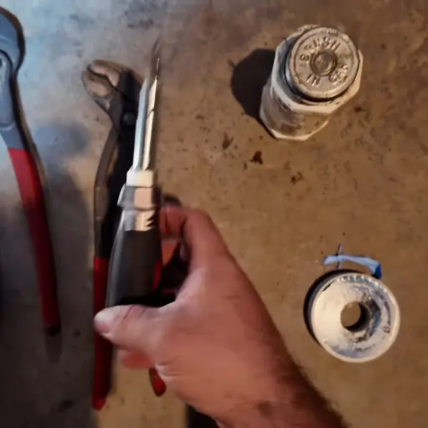 Gas water heater tank with nearby piping for Plumbing Services in Lebanon, PA | Full List