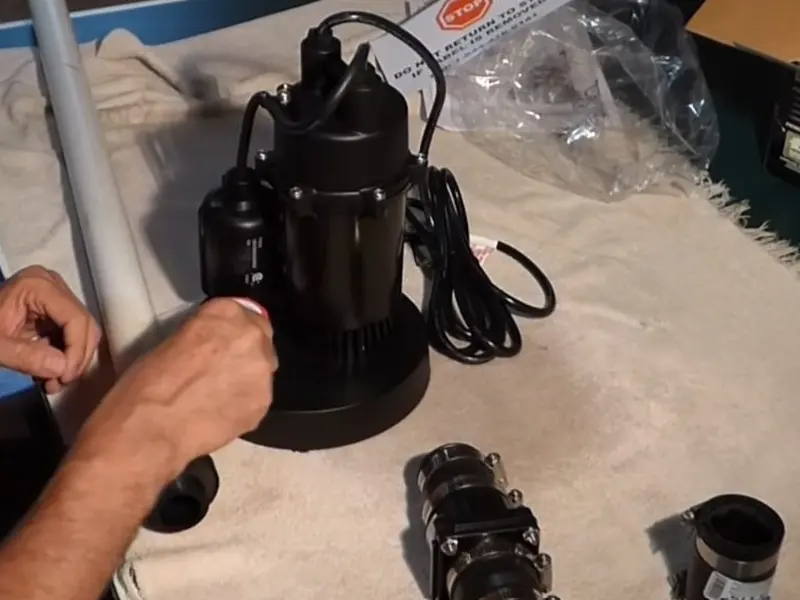 Sump pump and basin in a basement floor for Sump Pump Installation & Repair in Lebanon, PA (Sump Pump Installation & Repair in Lebanon, PA detail)