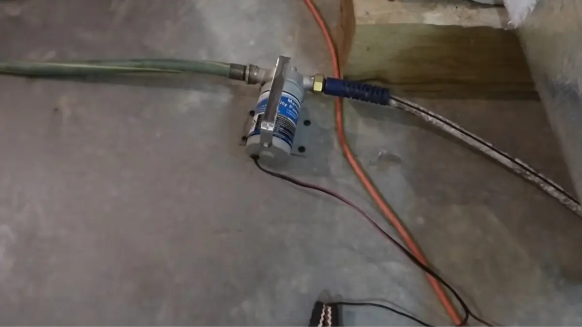 Sump pump and basin in a basement floor for Sump Pump Installation & Repair in Lebanon, PA