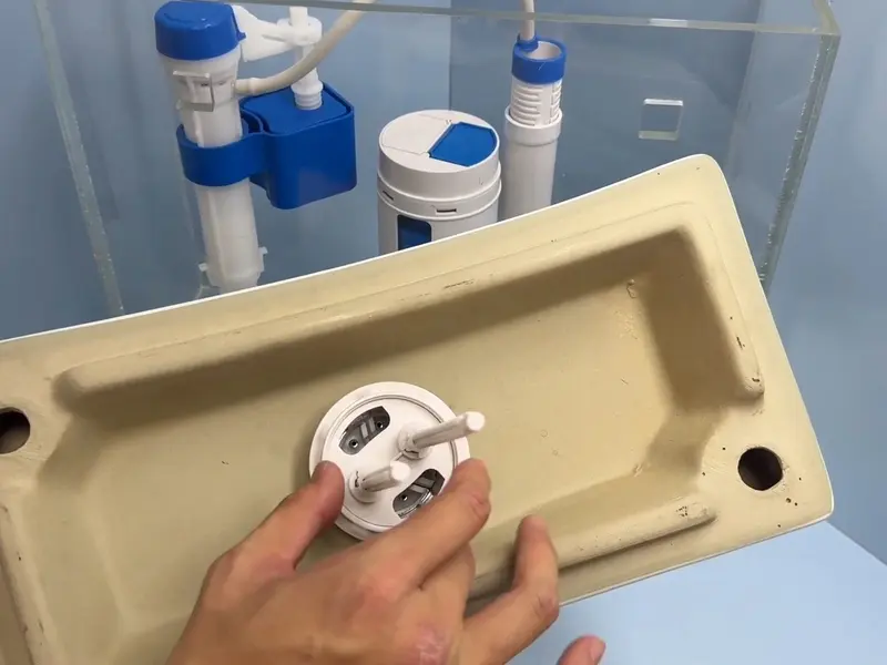 Toilet tank repair parts and flush valve assembly for Toilet Repair & Installation in Lebanon, PA (Toilet Repair & Installation in Lebanon, PA detail)