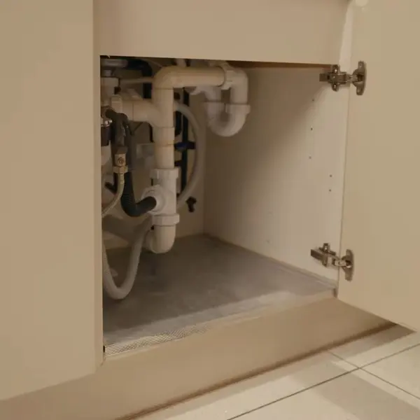 Under-sink reverse osmosis filter system and tubing for a plumbing service page in Lebanon County, PA (Plumbing Service Areas detail)