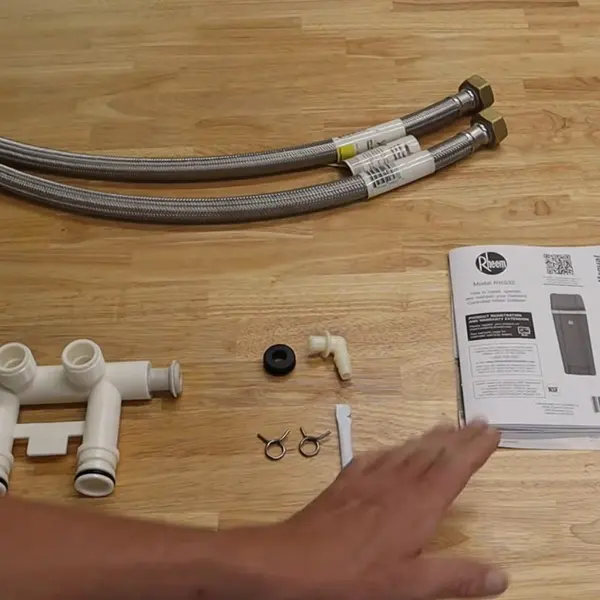 Under-sink reverse osmosis filter system and tubing for a plumbing service page in Lebanon County, PA