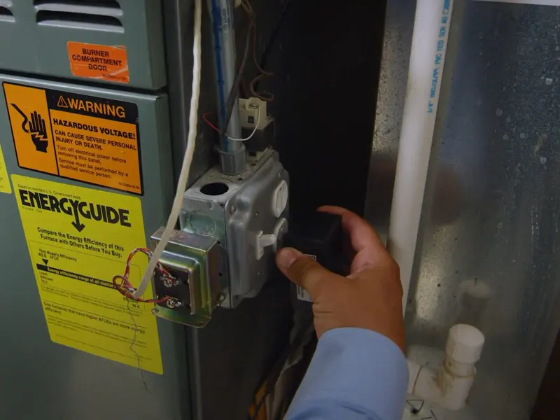 Water softener equipment with control head and brine tank for a plumbing service page in West Lebanon, PA (West Lebanon Plumber detail)